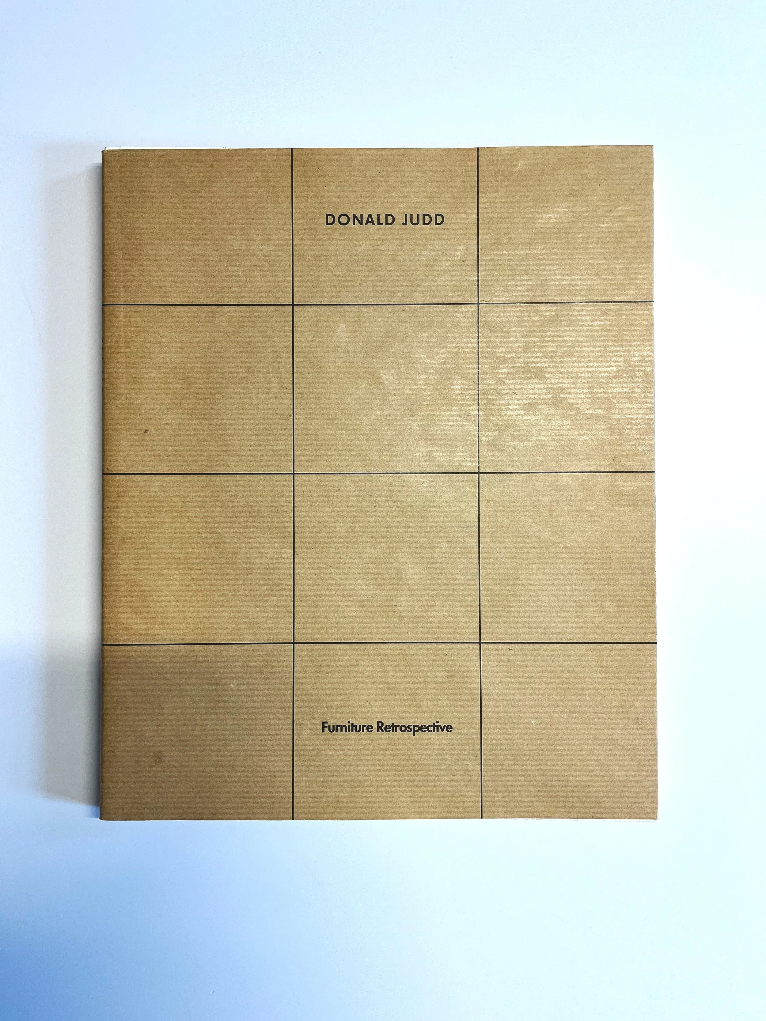 Donald Judd Furniture Retrospective — Wrong Answer